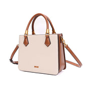 Bolsa Tote Santa Lolla Off White Bicolor Alça Longa