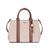 Bolsa Tote Santa Lolla Off White Canvas Alça Dupla