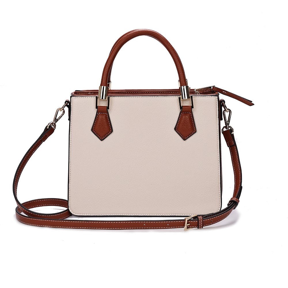 Bolsa Tote Santa Lolla Off White Duas Alças