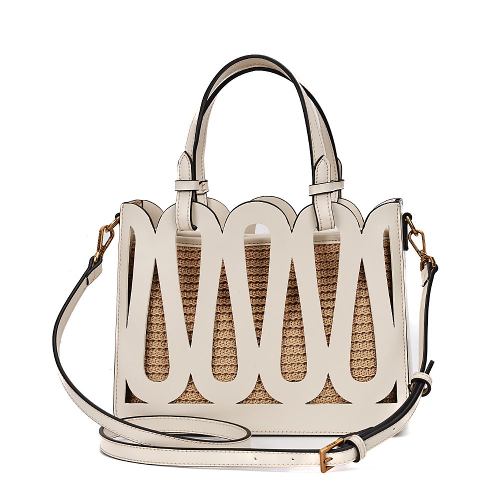 Bolsa Tote Santa Lolla Off White Recorte Vazado