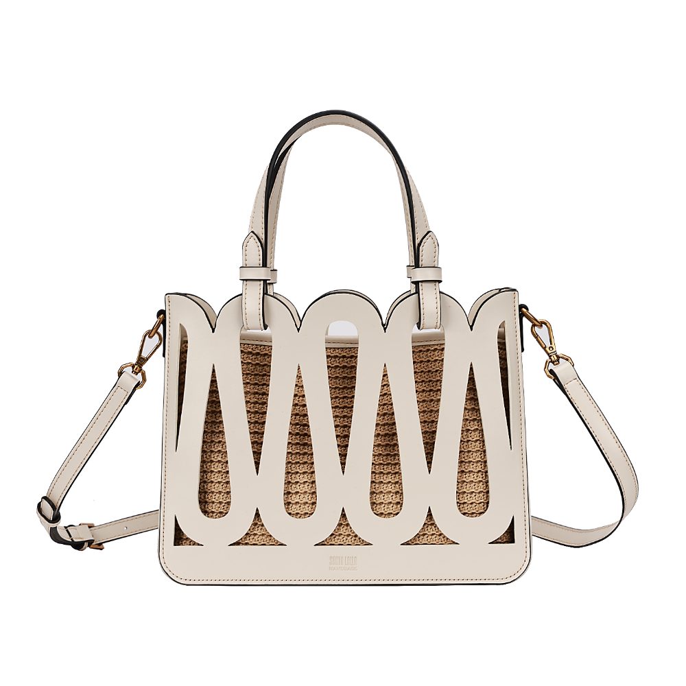 Bolsa Tote Santa Lolla Off White Recorte Vazado