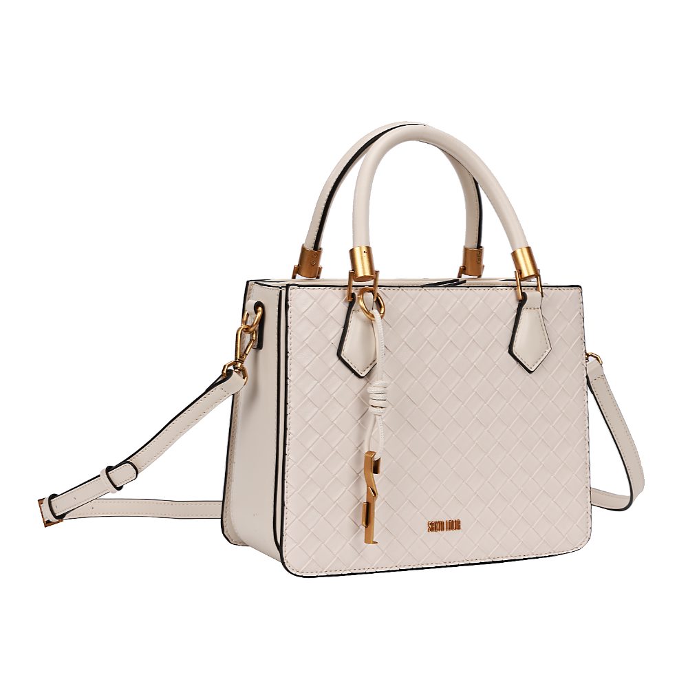 Bolsa Tote Santa Lolla Off White Tresse Alça Tiracolo