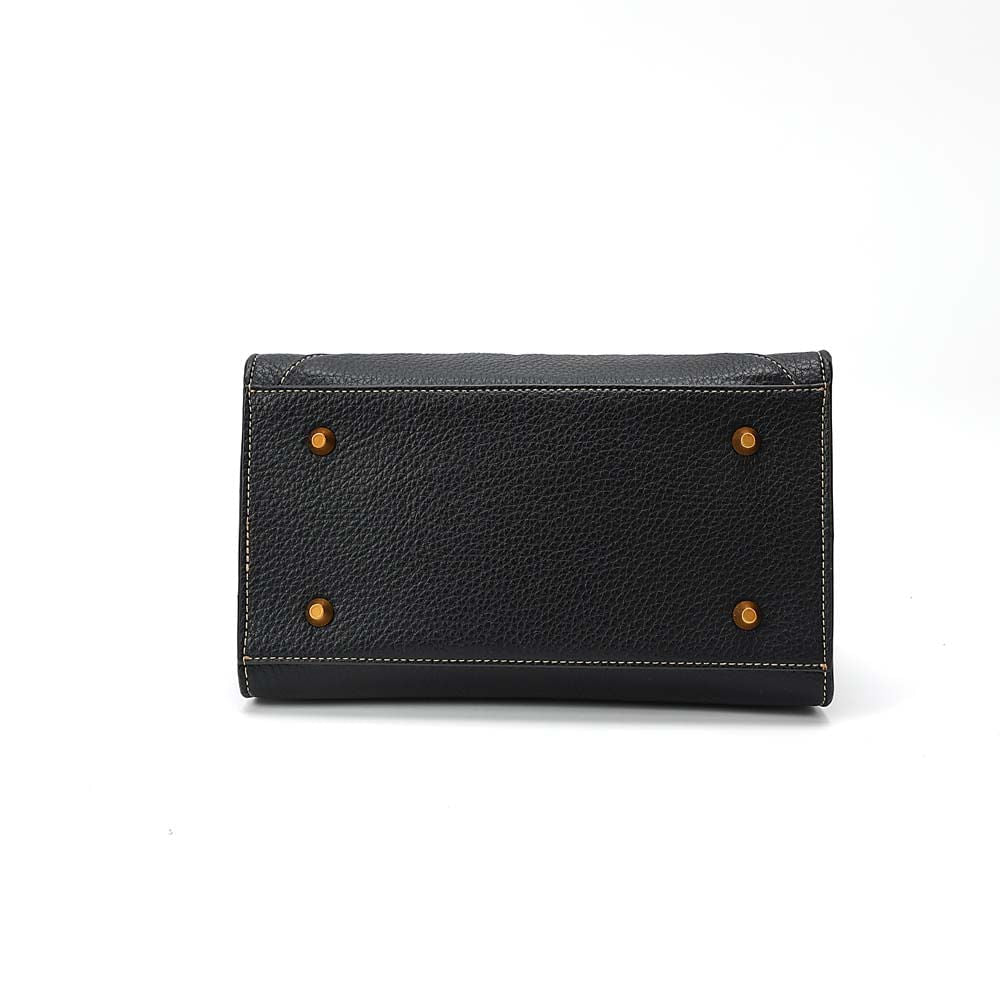 Bolsa Tote Santa Lolla Preta Alça Dupla