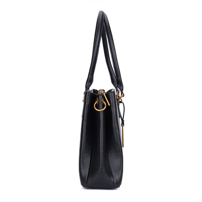 Bolsa Tote Santa Lolla Preta Alça Dupla Tiracolo