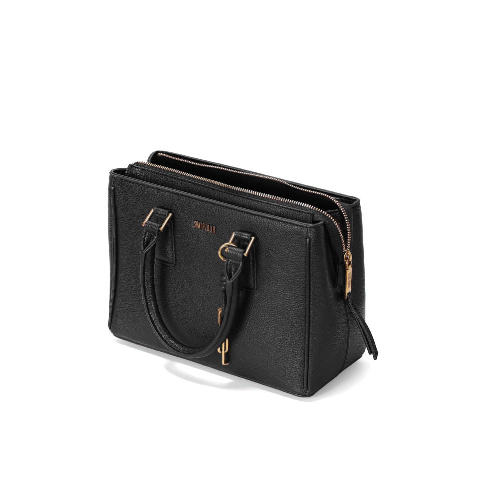 Bolsa Tote Santa Lolla Preta Alça Tiracolo
