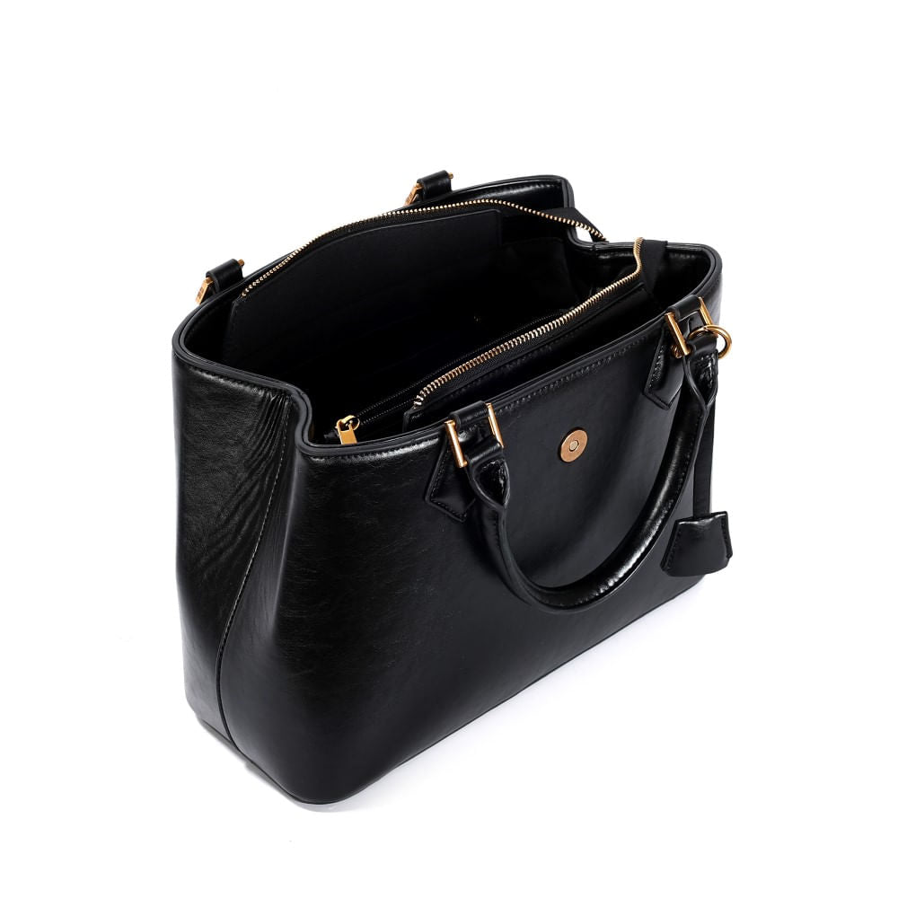 Bolsa Tote Santa Lolla Preta Alça Tiracolo