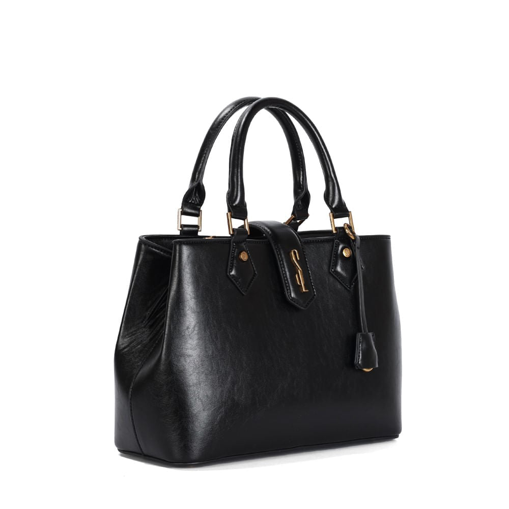 Bolsa Tote Santa Lolla Preta Alça Tiracolo