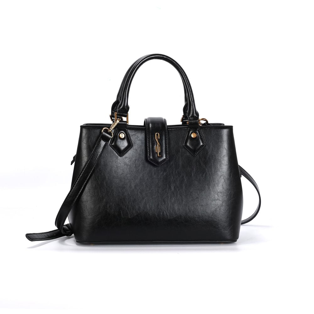 Bolsa Tote Santa Lolla Preta Alça Tiracolo