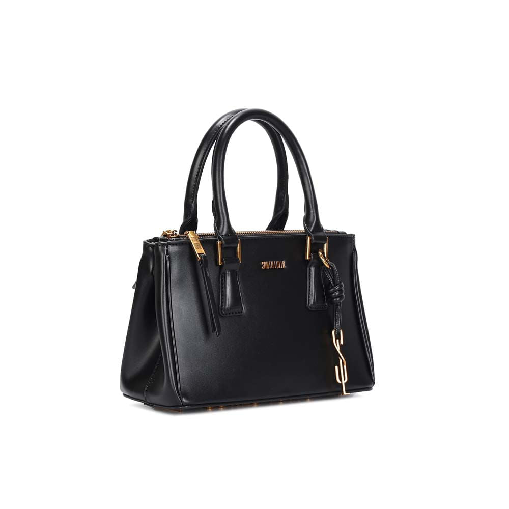 Bolsa Tote Santa Lolla Preta Alça Tiracolo