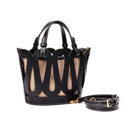 Bolsa Tote Santa Lolla Preta Alça Tiracolo