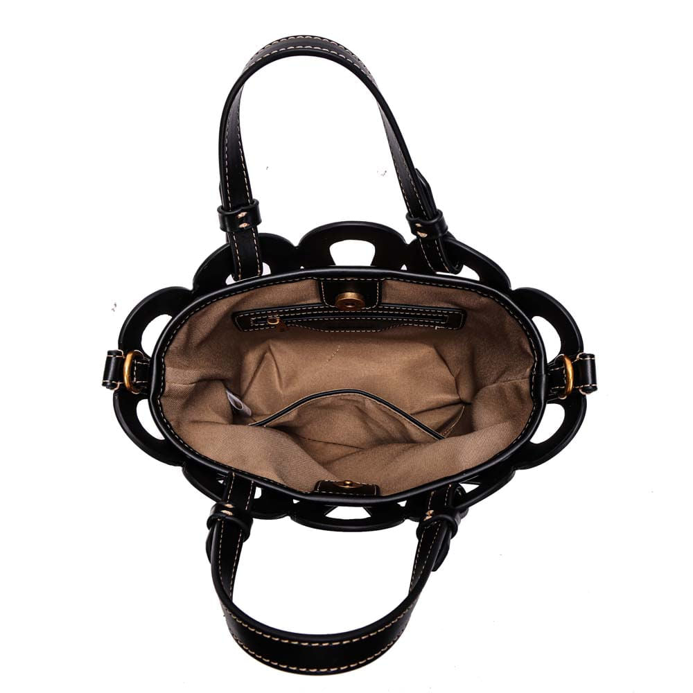 Bolsa Tote Santa Lolla Preta Alça Tiracolo