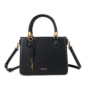 Bolsa Tote Santa Lolla Preta Alça Tiracolo Dourado