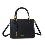 Bolsa Tote Santa Lolla Preta Alça Tiracolo Dourado