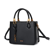 Bolsa Tote Santa Lolla Preta Alça Tiracolo Dourado