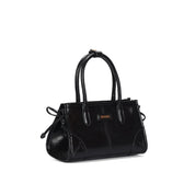 Bolsa Tote Santa Lolla Preta Alça Tiracolo Zíper