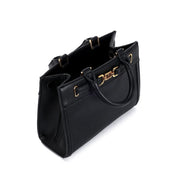 Bolsa Tote Santa Lolla Preta Bridão Alça Transversal