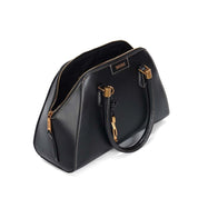 Bolsa Tote Santa Lolla Preta Costura Aparente