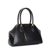 Bolsa Tote Santa Lolla Preta Costura Aparente