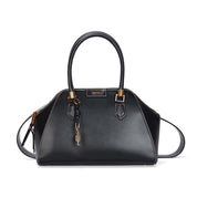 Bolsa Tote Santa Lolla Preta Costura Aparente