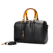 Bolsa Tote Santa Lolla Preta Couro Floater Alça Âmbar