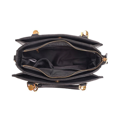 Bolsa Tote Santa Lolla Preta Duas Alças