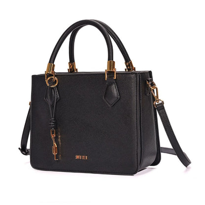 Bolsa Tote Santa Lolla Preta Duas Alças