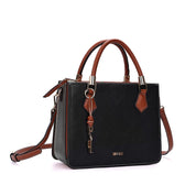 Bolsa Tote Santa Lolla Preta Duas Alças 