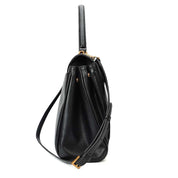Bolsa Tote Santa Lolla Preta Fecho Giratório