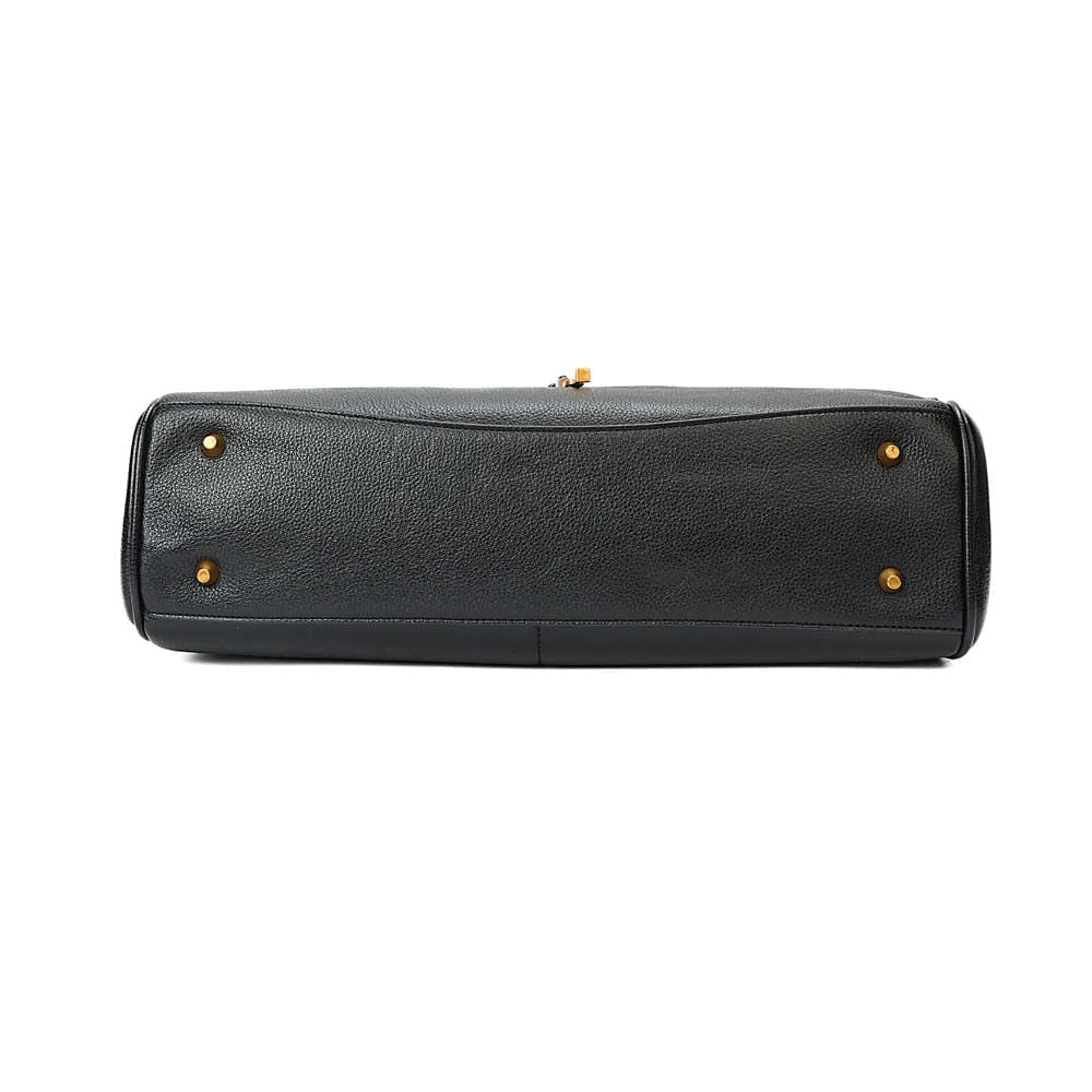 Bolsa Tote Santa Lolla Preta Fecho Giratório