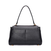 Bolsa Tote Santa Lolla Preta Fecho Giro Dourado