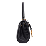 Bolsa Tote Santa Lolla Preta Fecho Giro Dourado