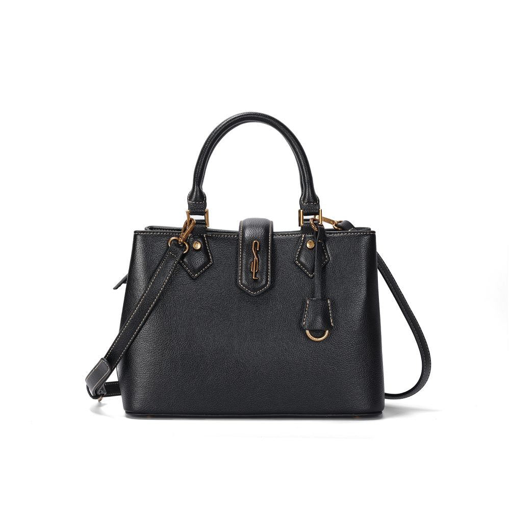 Bolsa Tote Santa Lolla Preta Floater Alça Removível