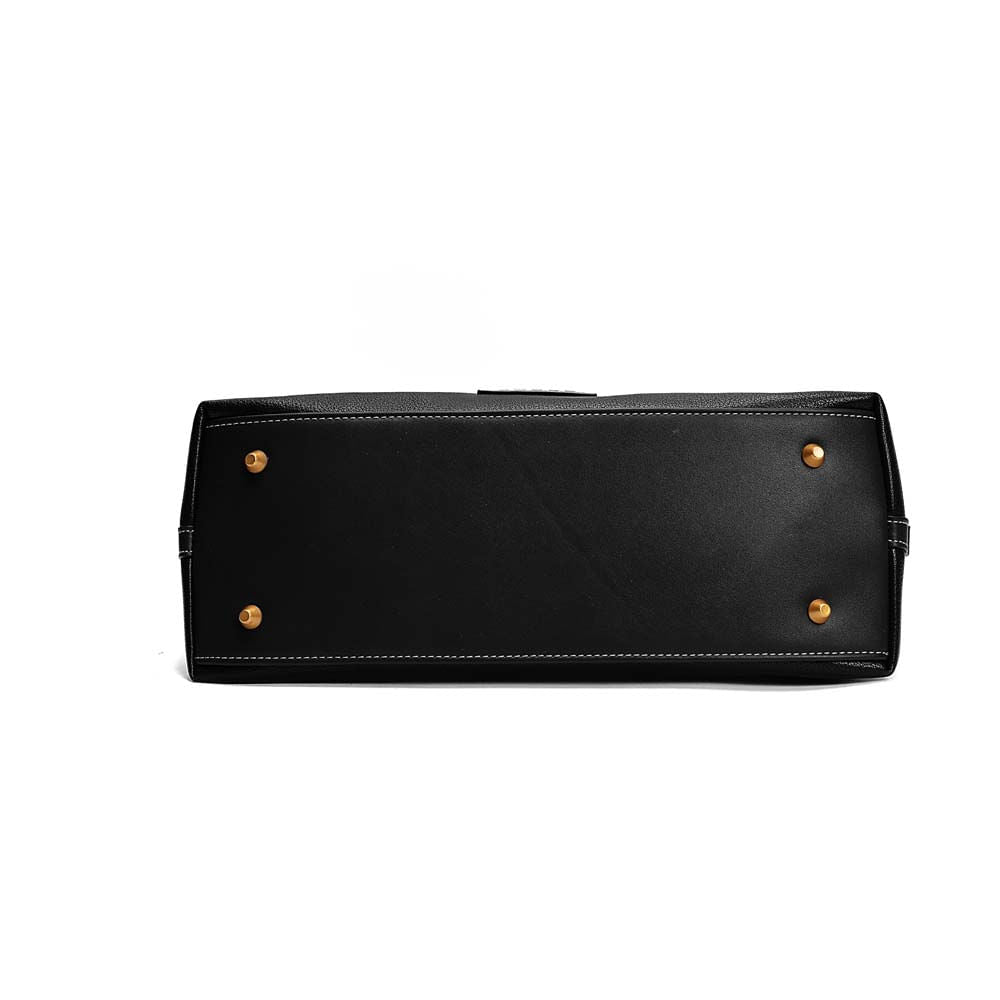 Bolsa Tote Santa Lolla Preta Floater Alça Tiracolo