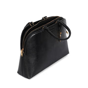Bolsa Tote Santa Lolla Preta Lizzard Alça Dupla
