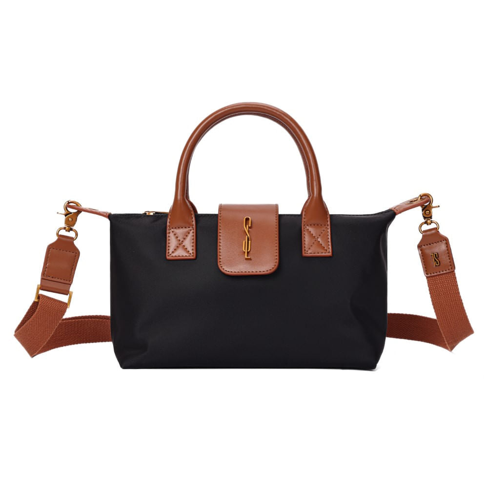 Bolsa Tote Santa Lolla Preta Nylon Alça Tiracolo