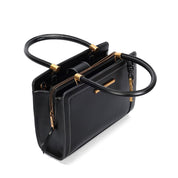 Bolsa Tote Santa Lolla Preta Pesponto 