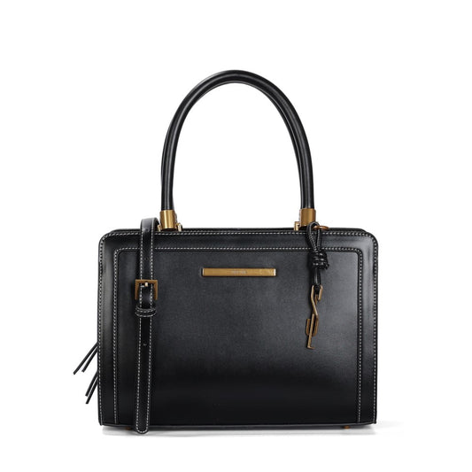 Bolsa Tote Santa Lolla Preta Pesponto 