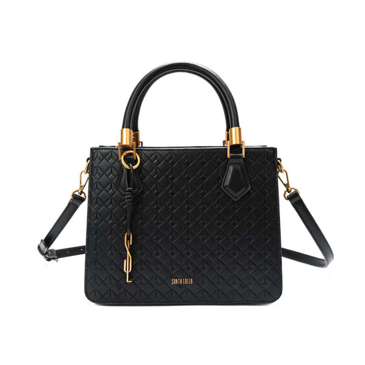 Bolsa Tote Santa Lolla Preta Soft Alça Dupla