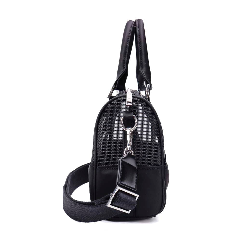 Bolsa Tote Santa Lolla Preta Tela Alça Tiracolo