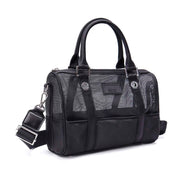 Bolsa Tote Santa Lolla Preta Tela Alça Tiracolo
