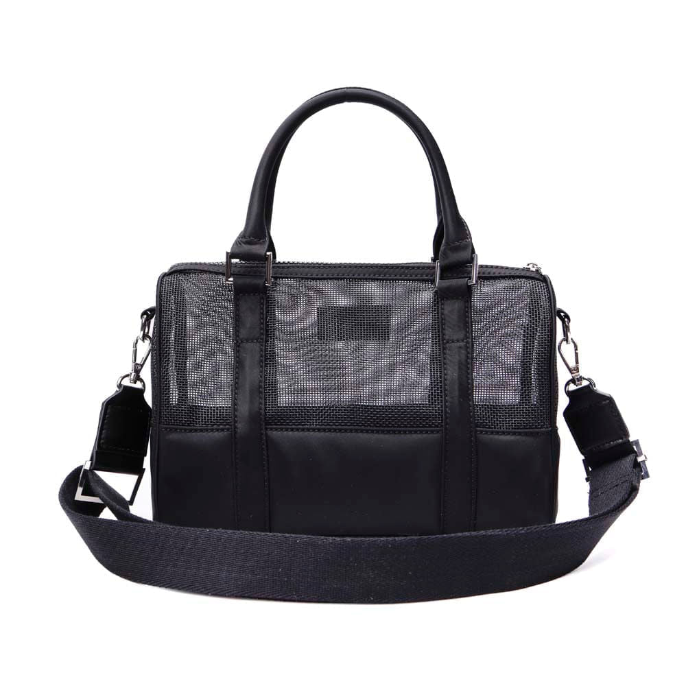 Bolsa Tote Santa Lolla Preta Tela Alça Tiracolo