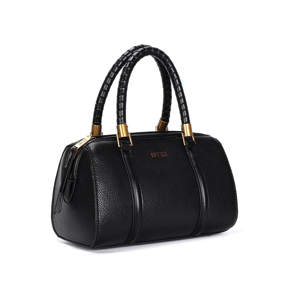 Bolsa Tote Santa Lolla Preta Textura Floater