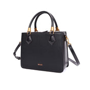 Bolsa Tote Santa Lolla Preta Textura Granulada