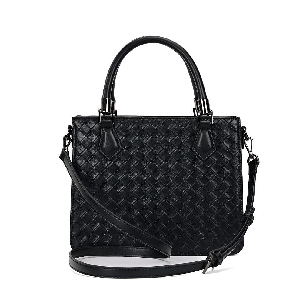 Bolsa Tote Santa Lolla Preta Tresse Alça Tiracolo