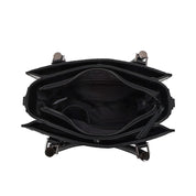 Bolsa Tote Santa Lolla Preta Tresse Alça Tiracolo