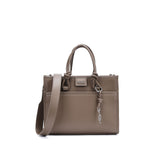 Bolsa Tote Santa Lolla Taupe Grande Alça Nó