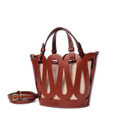 Bolsa Tote Santa Lolla Terracota Recortes Vazados