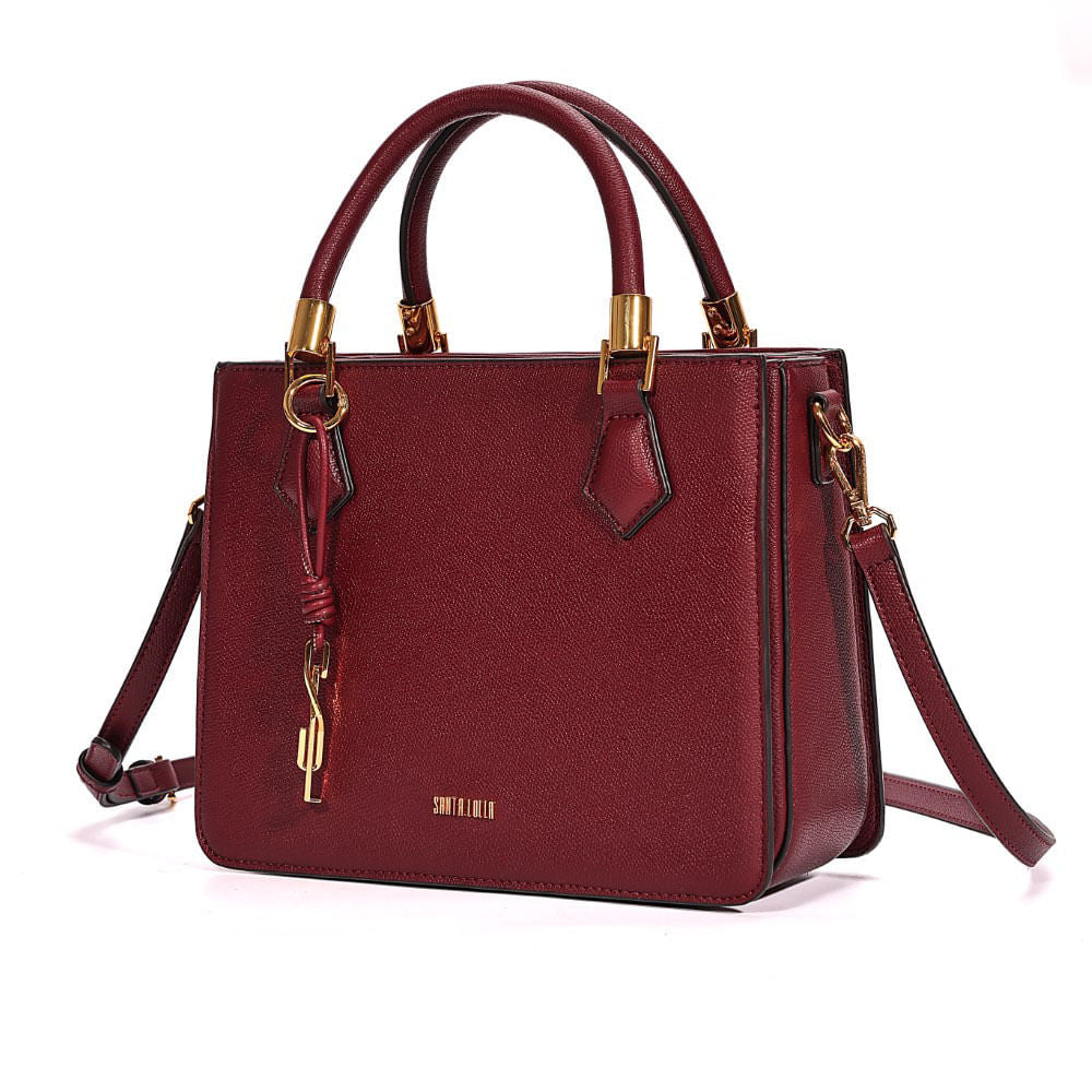 Bolsa Tote Santa Lolla Vermelha Duas Alças