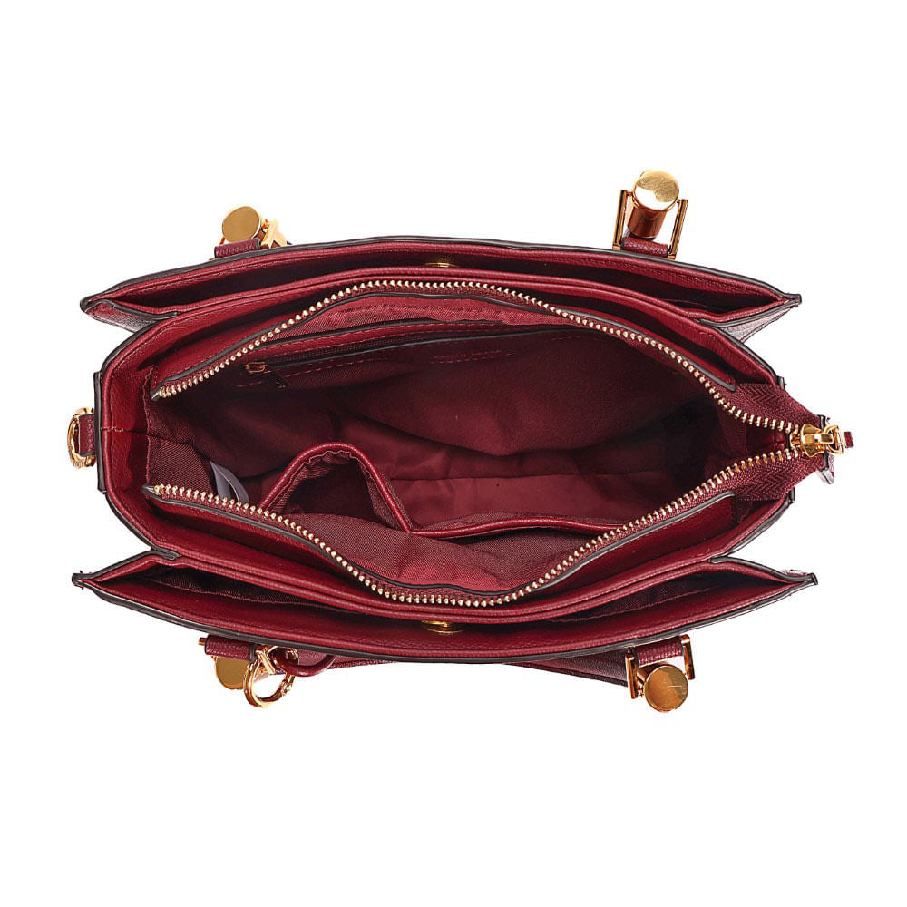 Bolsa Tote Santa Lolla Vermelha Duas Alças