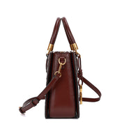 Bolsa Tote Santa Lolla Vinho Tressê Alça Tiracolo